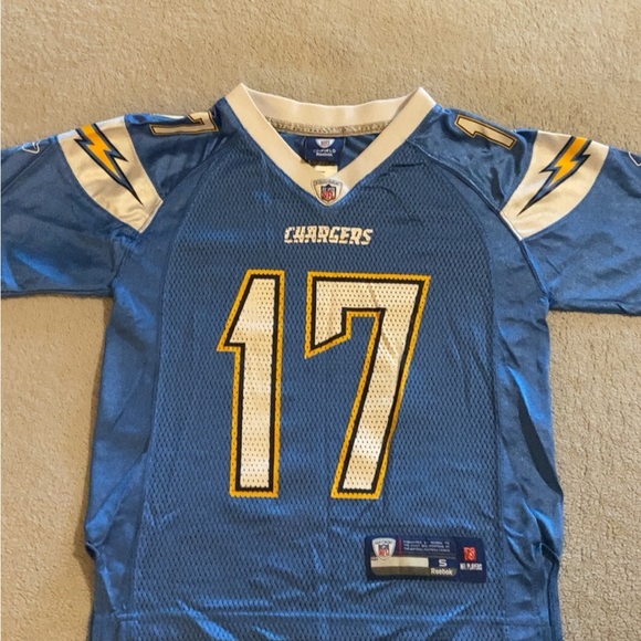Reebok Tops - Chargers nfl rivers Blue NFL Jersey